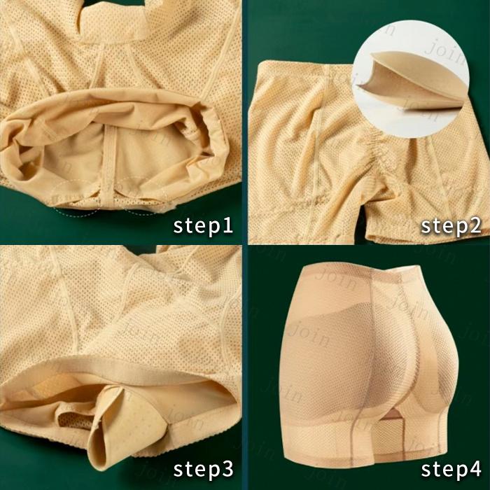 ヒップアップショーツ 日本国内当日発送 パンツ ショーツ 下着 補整 補正 ヒップアップ 深履き 産後 ガードル ハイウエスト 引き締め 桃尻 お尻パッド #gd45 |  | 10