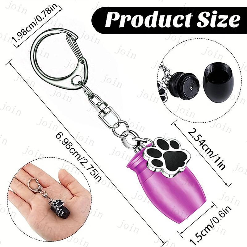 ペット 遺骨 キーホルダー (gh101#) 当日発送 2type 2color 遺骨カプセル 遺灰 分骨 納骨 犬 猫 遺骨入れ 形見 手元供養用 メモリアル 肉球 ペット供養 ミニ骨壷 |  | 12