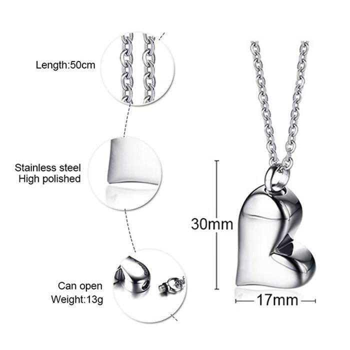 遺骨ネックレス (gh55#) 日本国内当日発送 遺骨ペンダント メモリアル 記念ジュエリー 手元供養 ハート ペット仏具 ミニ骨壷 遺骨カプセル 形見 アクセサリー |  | 15