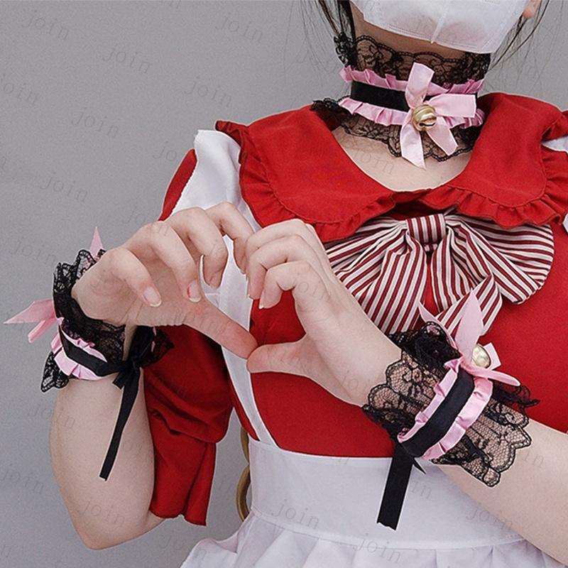 レース ネックレス ブレスレット 3点セット (h110) 当日発送 チョーカー レディース リストバンド リボン ベル 鈴 ロリータ コスプレ 首輪 ハロウィン 手首 仮装 |  | 15