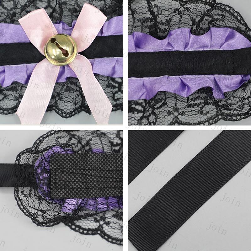 レース ネックレス ブレスレット 3点セット (h110) 当日発送 チョーカー レディース リストバンド リボン ベル 鈴 ロリータ コスプレ 首輪 ハロウィン 手首 仮装 |  | 18