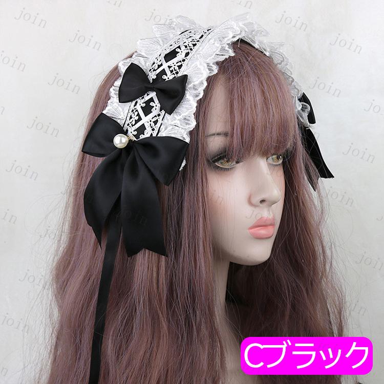 ロリータ カチューシャ (h122#) 当日発送 3type 20color ヘッドドレス