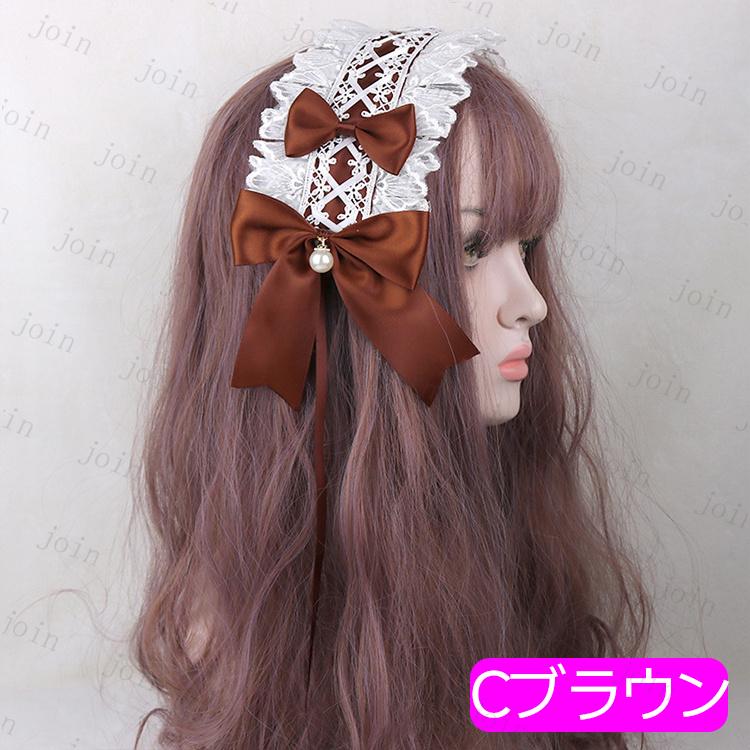 ロリータ カチューシャ (h122#) 当日発送 3type 20color ヘッドドレス
