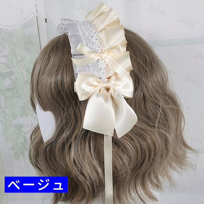 カチューシャ ロリータ (h12#) 日本国内当日発送 20color リボン ゴスロリ コスプレ ヘッドドレス メイド 髪飾り ヘアアクセサリー レディース lolita レース |  | 11