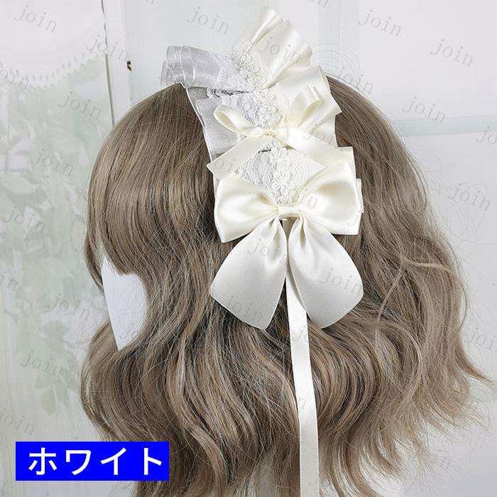 カチューシャ ロリータ (h12#) 日本国内当日発送 20color リボン ゴスロリ コスプレ ヘッドドレス メイド 髪飾り ヘアアクセサリー レディース lolita レース |  | 16
