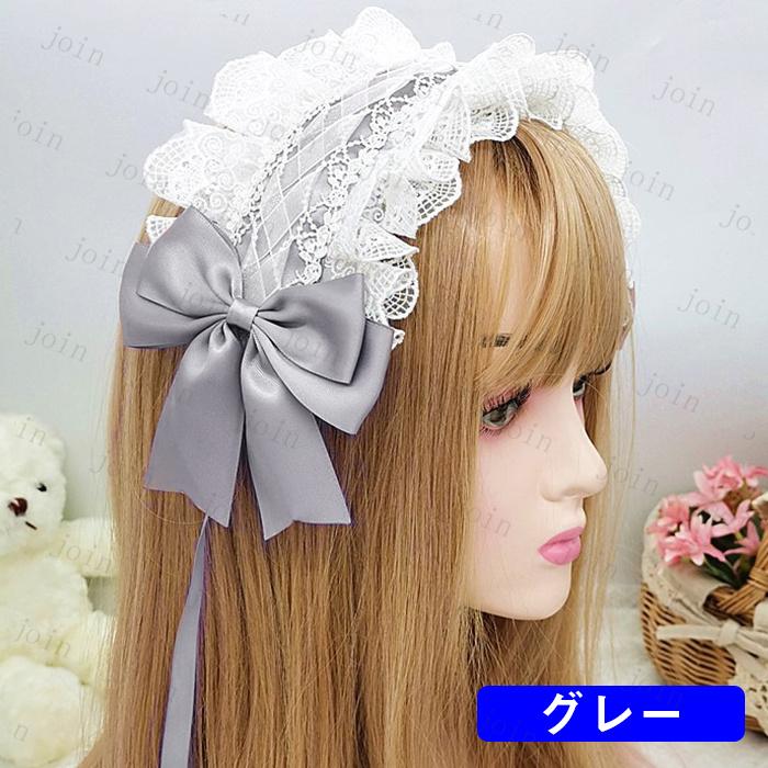 h14#ヘッドドレス ロリータ 当日発送 13color レース 髪飾り リボン カチューシャ ヘアアクセサリー ゴスロリ コスプレ お嬢さま ロリータ |  | 10