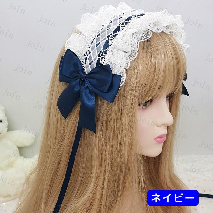 h14#ヘッドドレス ロリータ 当日発送 13color レース 髪飾り リボン カチューシャ ヘアアクセサリー ゴスロリ コスプレ お嬢さま ロリータ |  | 11
