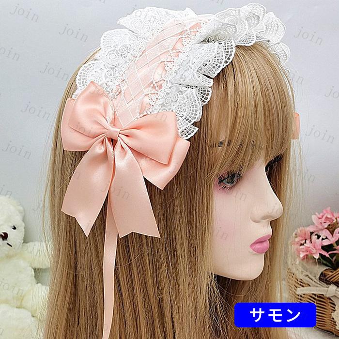 h14#ヘッドドレス ロリータ 当日発送 13color レース 髪飾り リボン カチューシャ ヘアアクセサリー ゴスロリ コスプレ お嬢さま ロリータ |  | 05