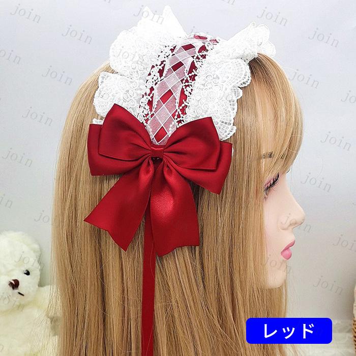 h14#ヘッドドレス ロリータ 当日発送 13color レース 髪飾り リボン カチューシャ ヘアアクセサリー ゴスロリ コスプレ お嬢さま ロリータ |  | 09