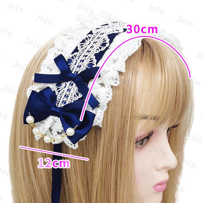 カチューシャ (h15#) 日本国内当日発送 3color ヘッドドレス 髪飾り