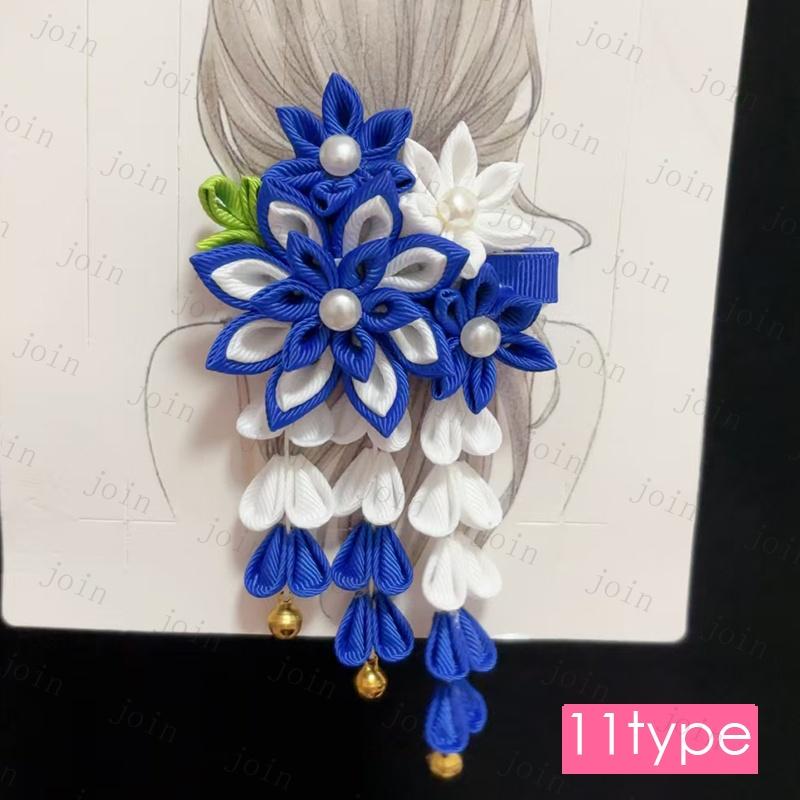 h20#ヘアアクセサリー 当日発送 髪飾り 成人式 花 下がり飾り ヘアクリップ 和風 振袖 袴 浴衣 クリップ 和装 七五三 卒業式 入学式 髪留め |  | 11