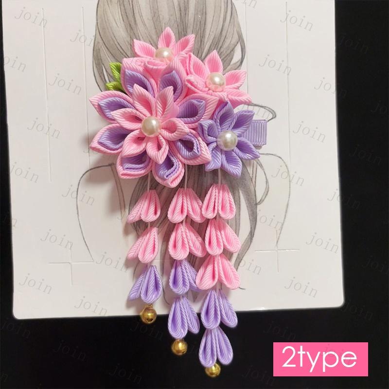 h20#ヘアアクセサリー 当日発送 髪飾り 成人式 花 下がり飾り ヘアクリップ 和風 振袖 袴 浴衣 クリップ 和装 七五三 卒業式 入学式 髪留め |  | 02