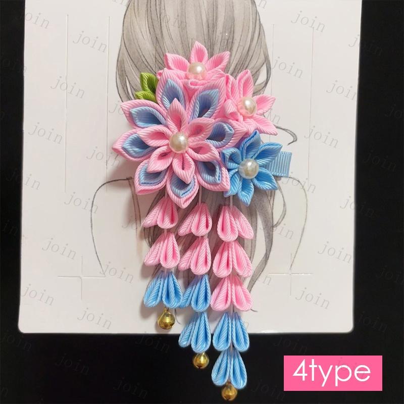 h20#ヘアアクセサリー 当日発送 髪飾り 成人式 花 下がり飾り ヘアクリップ 和風 振袖 袴 浴衣 クリップ 和装 七五三 卒業式 入学式 髪留め |  | 04