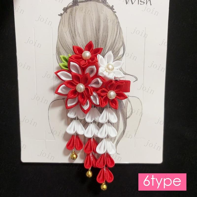 h20#ヘアアクセサリー 当日発送 髪飾り 成人式 花 下がり飾り ヘアクリップ 和風 振袖 袴 浴衣 クリップ 和装 七五三 卒業式 入学式 髪留め |  | 06