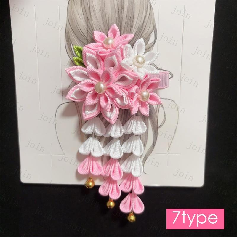 h20#ヘアアクセサリー 当日発送 髪飾り 成人式 花 下がり飾り ヘアクリップ 和風 振袖 袴 浴衣 クリップ 和装 七五三 卒業式 入学式 髪留め |  | 07