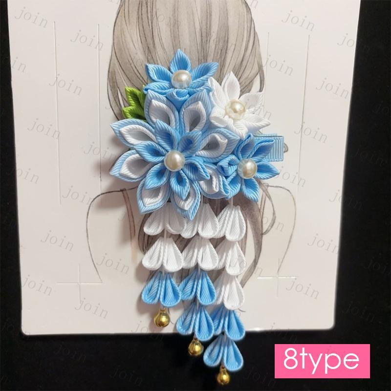 h20#ヘアアクセサリー 当日発送 髪飾り 成人式 花 下がり飾り ヘアクリップ 和風 振袖 袴 浴衣 クリップ 和装 七五三 卒業式 入学式 髪留め |  | 08
