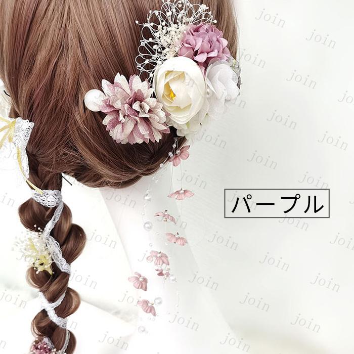 髪飾り (h48) 日本国内当日発送 11点セット ヘアクリップ  浴衣 和装 ヘアアクセサリー 成人式 結婚式 着物 振袖 袴 前撮り uピン 七五三 卒業式 かわいい 造花 |  | 05
