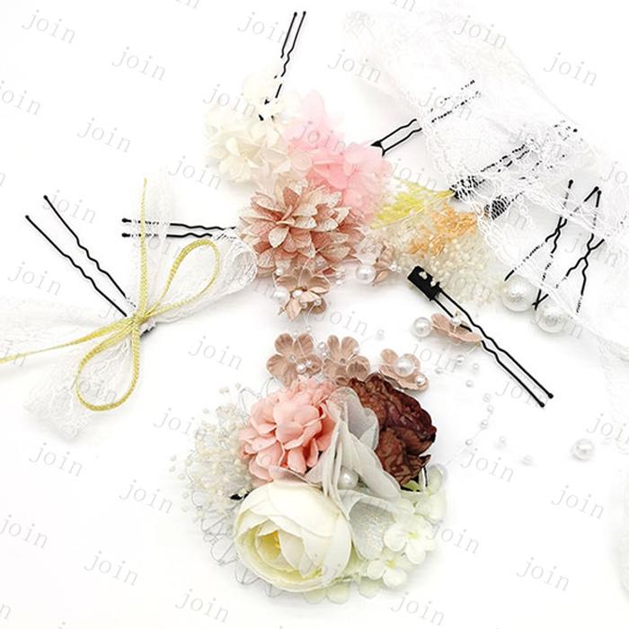 髪飾り (h48) 日本国内当日発送 11点セット ヘアクリップ  浴衣 和装 ヘアアクセサリー 成人式 結婚式 着物 振袖 袴 前撮り uピン 七五三 卒業式 かわいい 造花 |  | 09