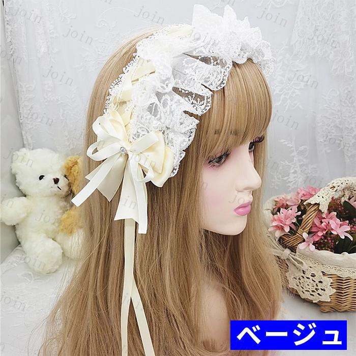 ヘッドドレス ゴスロリ 日本国内 当日発送 15color カチューシャ コスプレ リボン ロリータ メイド ヘアアクセサリー lolita ハロウィン #h50 |  | 11