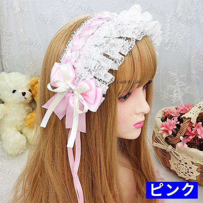 ヘッドドレス ゴスロリ 日本国内 当日発送 15color カチューシャ コスプレ リボン ロリータ メイド ヘアアクセサリー lolita ハロウィン #h50 |  | 06