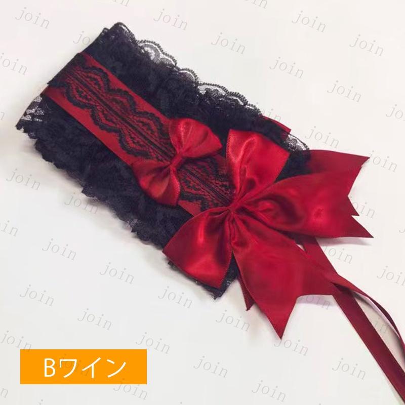 ロリータ ヘッドドレス (h51#) 日本国内 当日発送 10color ヘアバンド 髪飾り リボン ゴスロリ 可愛い ヘアアクセサリー Lolita ロリータファッション |  | 11