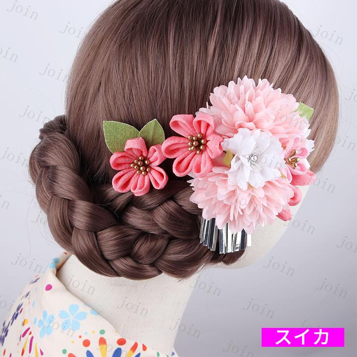ヘアアクセサリー (h55#) 日本国内当日発送 4color 2点セット 髪飾り ヘアクリップ 大人 おしゃれ 成人式 かわいい 髪留め つまみ細工 花 振袖 卒業式 和装 和風 |  | 10