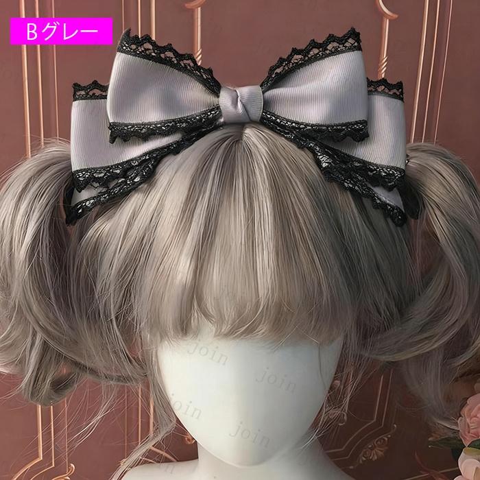 ヘッドドレス ロリータ 日本国内当日発送 14color メイド リボン