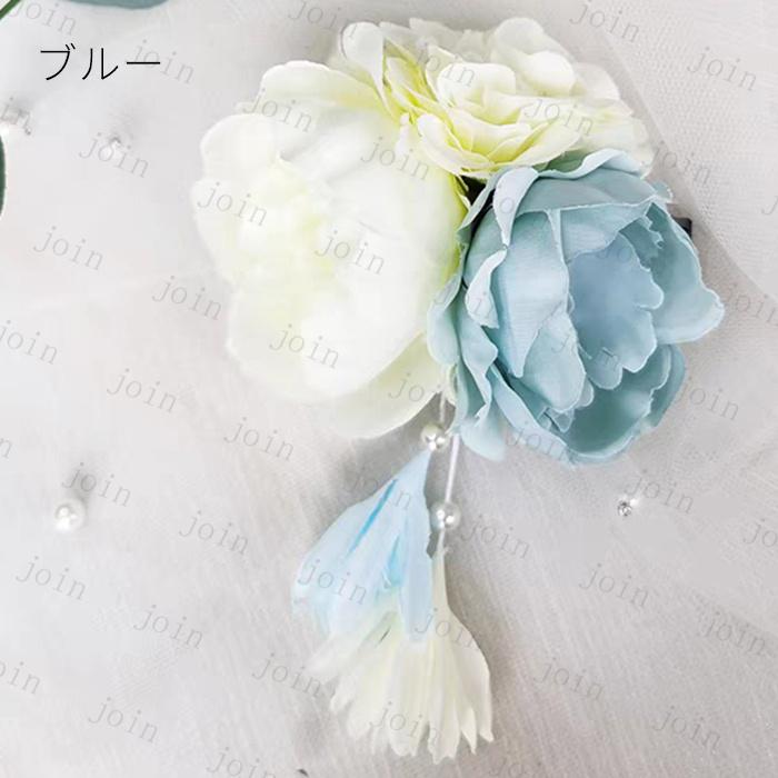 髪飾り 日本国内当日発送 3color ヘアアクセサリー レディース 和装 浴衣 成人式 七五三 卒業式 入学式 花 かんざし 髪留め つまみ細工 着物 結婚式 #h64 |  | 07