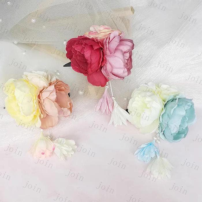 髪飾り 日本国内当日発送 3color ヘアアクセサリー レディース 和装 浴衣 成人式 七五三 卒業式 入学式 花 かんざし 髪留め つまみ細工 着物 結婚式 #h64 |  | 08