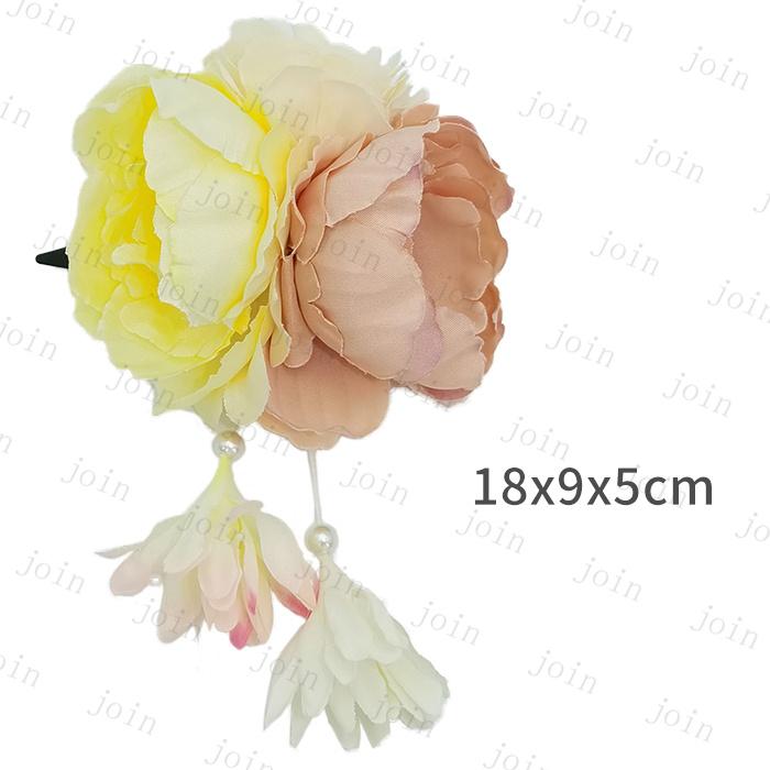 髪飾り 日本国内当日発送 3color ヘアアクセサリー レディース 和装 浴衣 成人式 七五三 卒業式 入学式 花 かんざし 髪留め つまみ細工 着物 結婚式 #h64 |  | 09