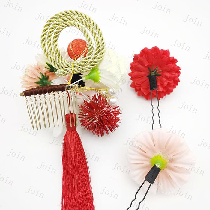 髪飾り 日本国内当日発送 和装 着物 七五三 浴衣 結婚式 成人式 卒業式 花モチーフ 振袖 ヘアアクセサリー 子供 大人 おすすめ つまみ細工 花火大会 花飾り #h70 |  | 10
