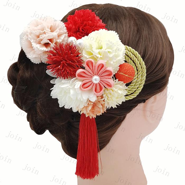 髪飾り 日本国内当日発送 和装 着物 七五三 浴衣 結婚式 成人式 卒業式 花モチーフ 振袖 ヘアアクセサリー 子供 大人 おすすめ つまみ細工 花火大会 花飾り #h70 |  | 06