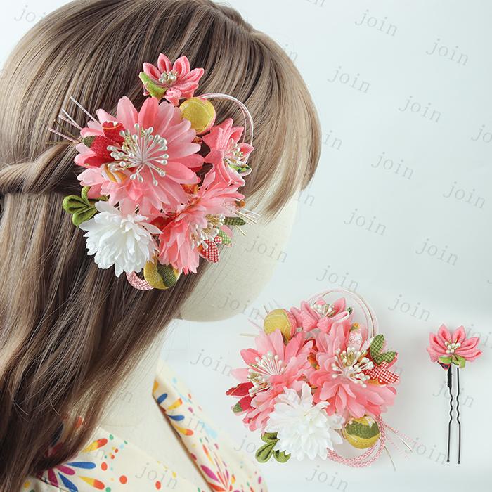 ヘアアクセサリー 日本国内当日発送 髪飾り 浴衣 振袖 着物 成人式 七五三 和装小物 お花髪飾り 髪かざり 子供 大人 結婚式 造花 卒業式 ヘッドドレス 祭り #h71 |  | 02