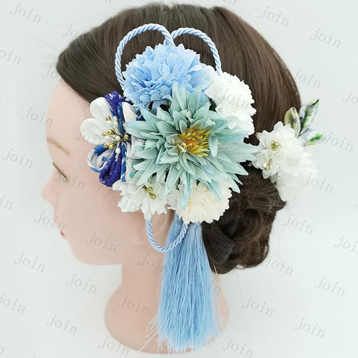 h75#髪飾り 2点セット 当日発送 4color 成人式 花 ドライフラワー 七五三 前撮り ヘアアクセサリー 結婚式 和風 和装 振袖 着物 浴衣 タッセル 卒業式 |  | 06