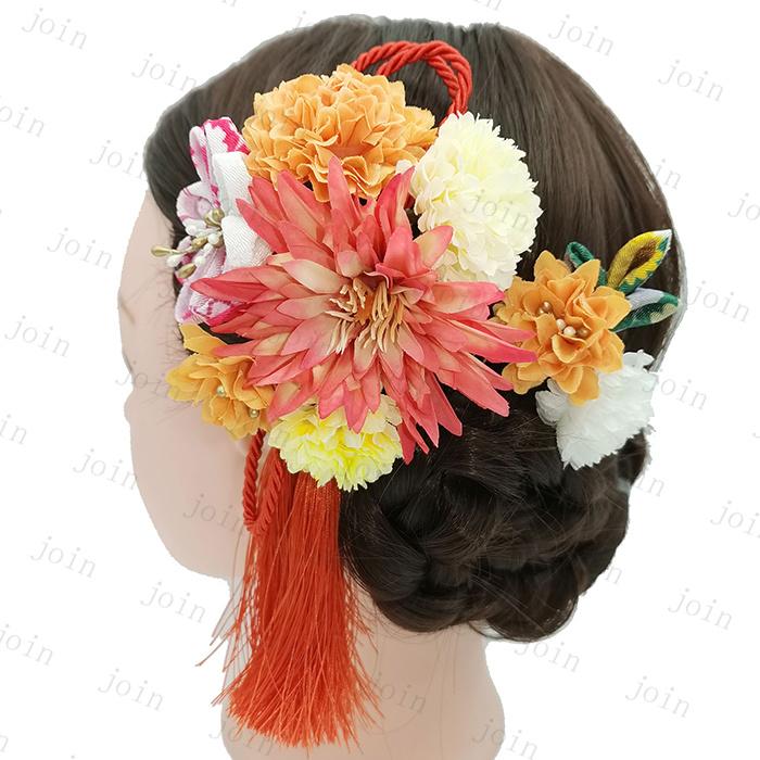 h75#髪飾り 2点セット 当日発送 4color 成人式 花 ドライフラワー 七五三 前撮り ヘアアクセサリー 結婚式 和風 和装 振袖 着物 浴衣 タッセル 卒業式 |  | 08
