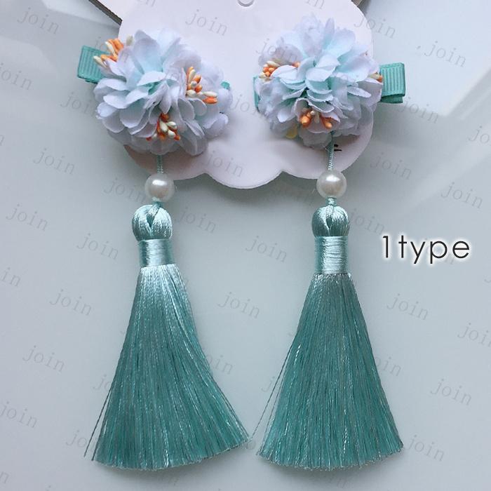髪飾り 日本国内当日発送 2点セット 4type 浴衣 成人式 七五三 卒業式 ヘアアクセサリー 着物 和風 和装小物 花飾り 造花 振袖 結婚式 花火大会 ぶら飾り #h84 |  | 02