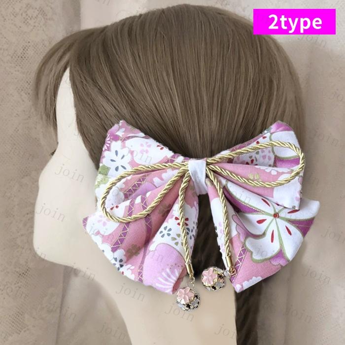 髪飾り リボン 着物 (h97#) 当日発送 20type ヘアアクセサリー 和装 成人式 つまみ細工 振袖 卒業式 袴 ピンク 髪留め ヘッドドレス 古典 ちりめん ヘアアレンジ |  | 02