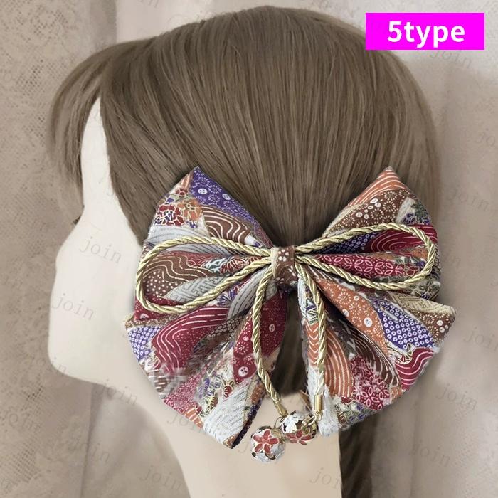 髪飾り リボン 着物 (h97#) 当日発送 20type ヘアアクセサリー 和装 成人式 つまみ細工 振袖 卒業式 袴 ピンク 髪留め ヘッドドレス 古典 ちりめん ヘアアレンジ |  | 05