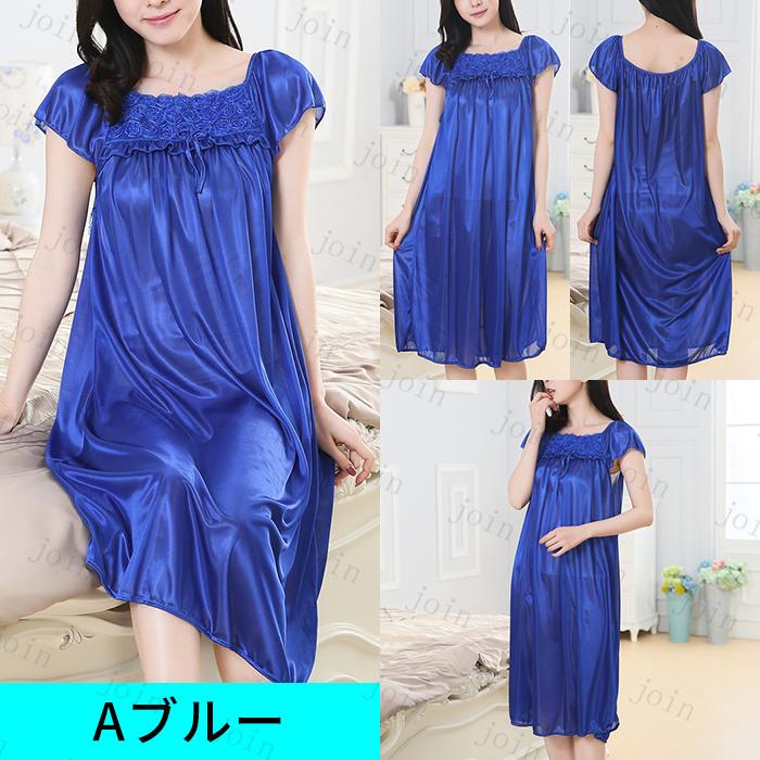 パジャマ レディース 半袖 日本国内当日発送 2type ルームウェア ノースリーブ 可愛い ナイトウェア ネグリジェ レース 寝巻き ロング 部屋着 スリップ #pj6 |  | 05