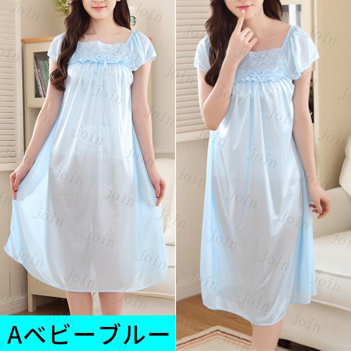 パジャマ レディース 半袖 日本国内当日発送 2type ルームウェア ノースリーブ 可愛い ナイトウェア ネグリジェ レース 寝巻き ロング 部屋着 スリップ #pj6 |  | 06