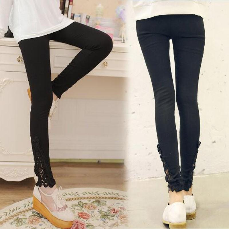 レギンス rg21# 送料無料 ストレッチ 脚口 レースアップ 美脚 ウエストゴム フリーサイズ ポイント消化　 |  | 04