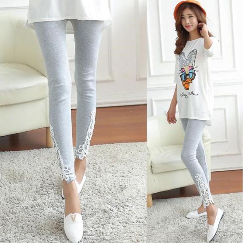 レギンス rg21# 送料無料 ストレッチ 脚口 レースアップ 美脚 ウエストゴム フリーサイズ ポイント消化　 |  | 06