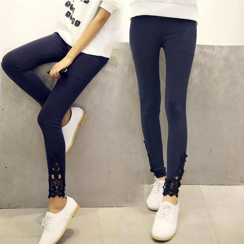 レギンス rg21# 送料無料 ストレッチ 脚口 レースアップ 美脚 ウエストゴム フリーサイズ ポイント消化　 |  | 09