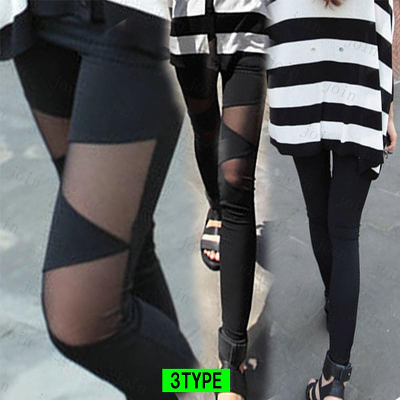 RG66# レギンス レディース スポーツ  ボトムス  レース切替 ストレッチ フリーサイズ 無地 ウエストゴム  美脚 伸縮性 フェイクレザー パンツ  10丈 |  | 17