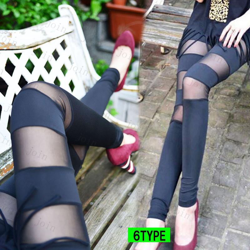 RG66# レギンス レディース スポーツ  ボトムス  レース切替 ストレッチ フリーサイズ 無地 ウエストゴム  美脚 伸縮性 フェイクレザー パンツ  10丈 |  | 20