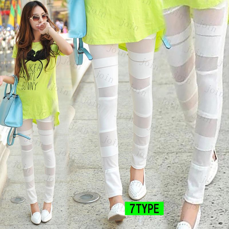 RG66# レギンス レディース スポーツ  ボトムス  レース切替 ストレッチ フリーサイズ 無地 ウエストゴム  美脚 伸縮性 フェイクレザー パンツ  10丈 |  | 21