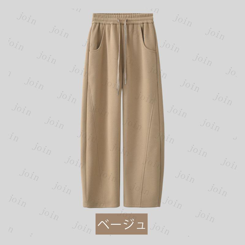 バナナパンツ (rg71#) ワイドパンツ レディース カジュアルパンツ ハイウエスト 九分丈パンツ 春秋新作 ゆったり 薄手 スポーツパンツ お洒落 |  | 02