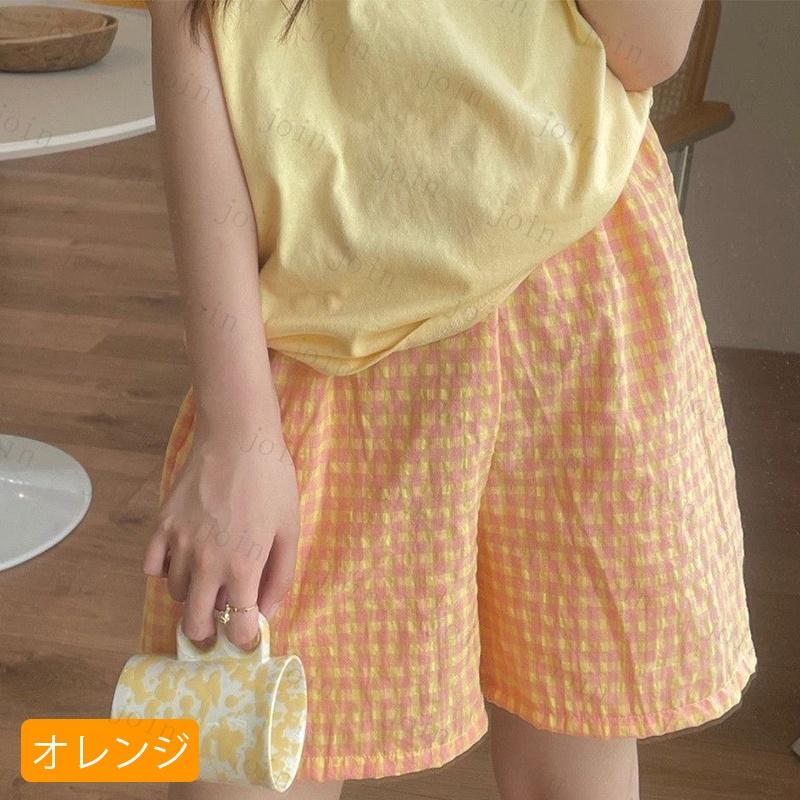 rg73# ショットパンツ 短パン ルームパンツ レディース 国内発送 9color パジャマパンツ ルームウェア 格子柄 ウェストゴム 寝巻き 部屋着 カジュアル パジャマ |  | 23