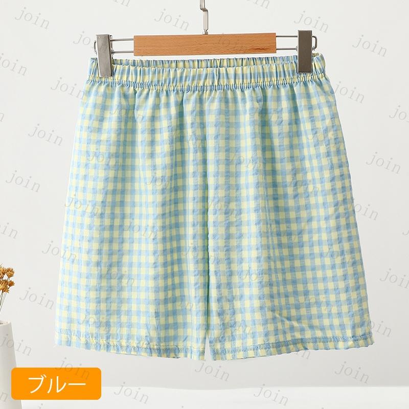 rg73# ショットパンツ 短パン ルームパンツ レディース 国内発送 9color パジャマパンツ ルームウェア 格子柄 ウェストゴム 寝巻き 部屋着 カジュアル パジャマ |  | 12