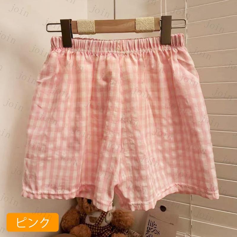 rg73# ショットパンツ 短パン ルームパンツ レディース 国内発送 9color パジャマパンツ ルームウェア 格子柄 ウェストゴム 寝巻き 部屋着 カジュアル パジャマ |  | 16